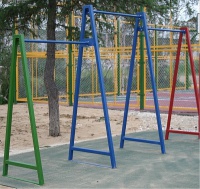 турник 3-уровневый на ?-образных стойках atlet 2,5х1,0 м/2,2х1,0 м/1,9х1,0 imp-a195